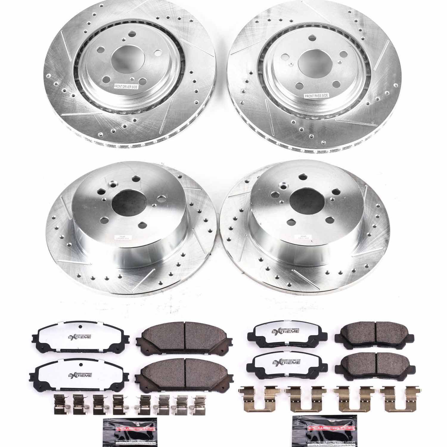 Power Stop K4129-36 Z36 Severe-Duty Truck And Tow 1-Click Front And Rear Brake Kit for 2008-2013 Toyota Highlander product image