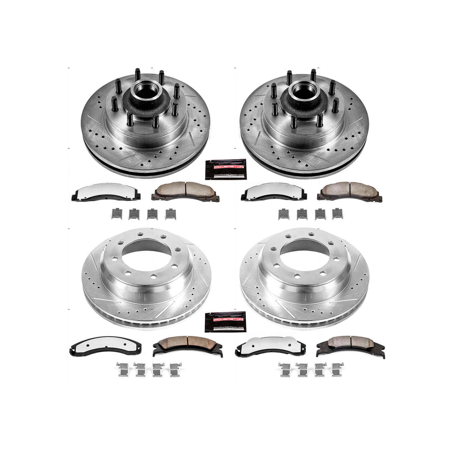 Power Stop K4131-36 Z36 Severe-Duty Truck And Tow 1-Click Front And Rear Brake Kit for 2008-2025 Ford E-150 product image