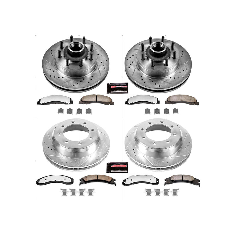 Power Stop K4131-36 Z36 Severe-Duty Truck And Tow 1-Click Front And Rear Brake Kit for 2008-2025 Ford E-150 product image