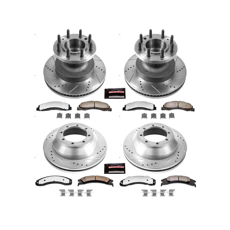 Power Stop K4132-36 Z36 Severe-Duty Truck And Tow 1-Click Front And Rear Brake Kit for 2008-2025 Ford E-350 Super Duty product image