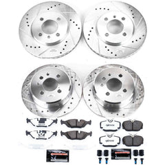 Power Stop K4167-26 - Z26 Street Warrior 1-Click Front And Rear Brake Kit vehicle fitment brake part
