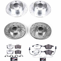 Power Stop K4202-26 Z26 Street Warrior 1-Click Front And Rear Pad And Rotor Kit for 1998 Volkswagen Passat product image