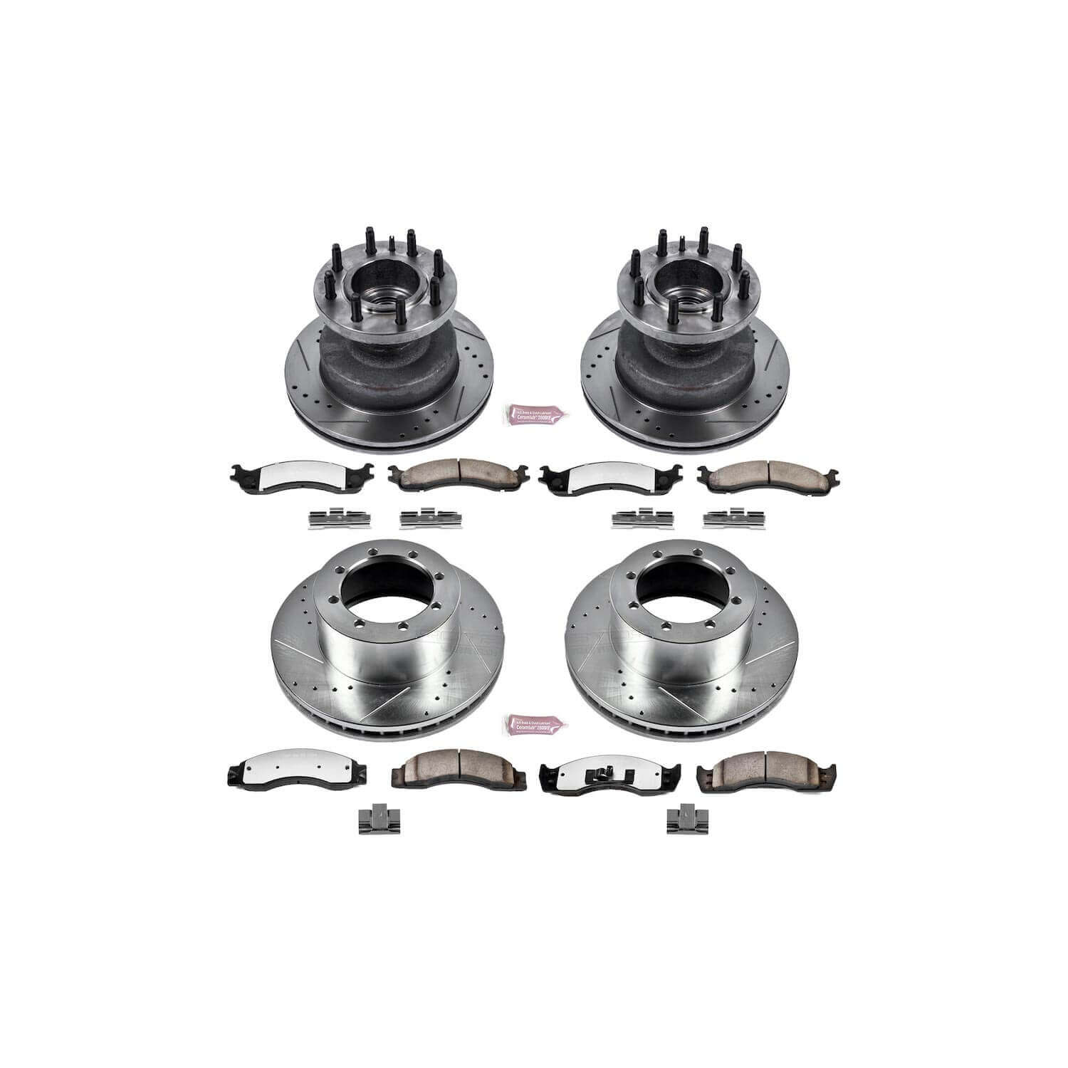 Power Stop K4233-36 Z36 Severe-Duty Truck And Tow 1-Click Brake Kit (Front And Rear) for 2001-2007 Ford E-450 Econoline Super Duty product image