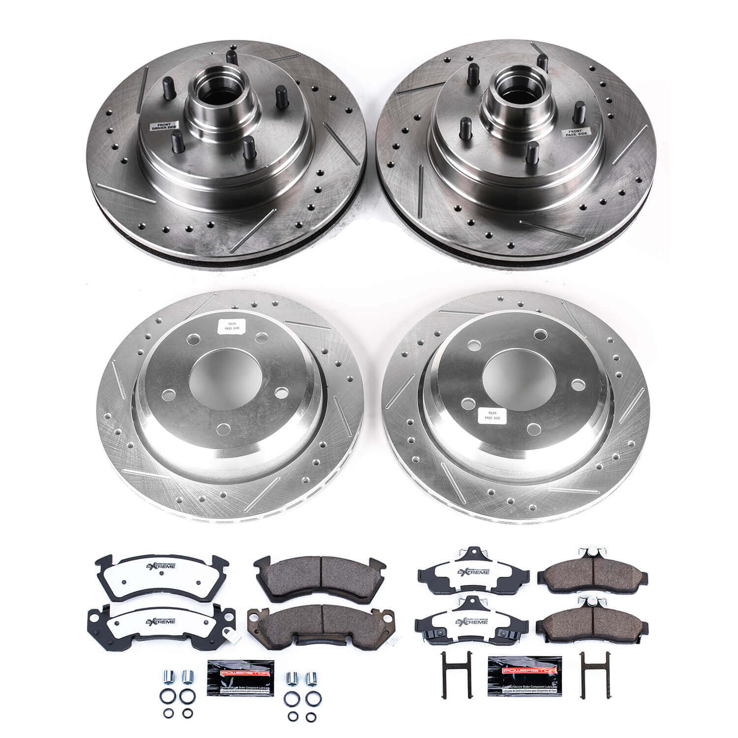 Power Stop K4338-26 Z26 Street Warrior 1-Click Front And Rear Brake Kit for 1994-1996 Chevrolet Impala product image