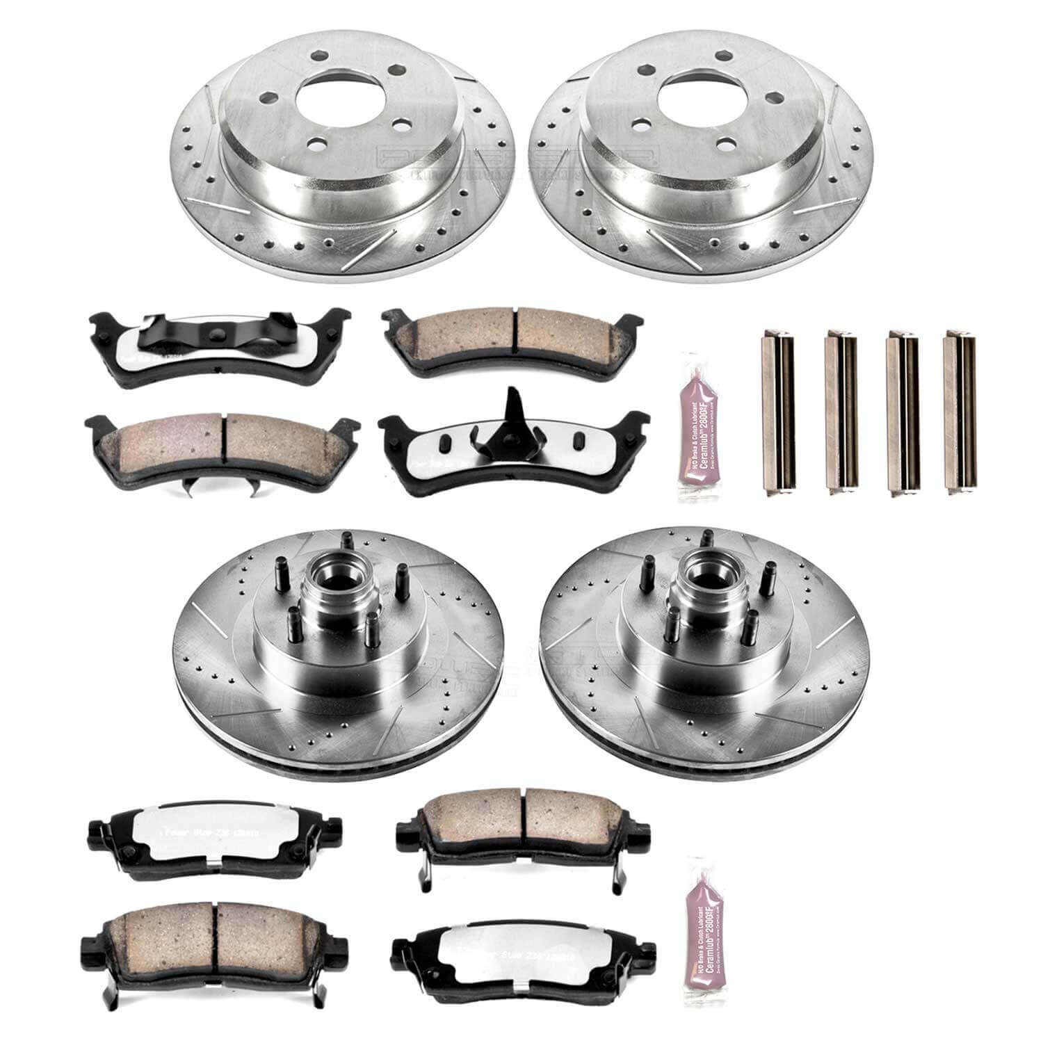 Power Stop K4356-36 Z36 Severe-Duty Truck And Tow 1-Click Brake Kit (Front And Rear) for 2001-2002 Ford Explorer Sport product image