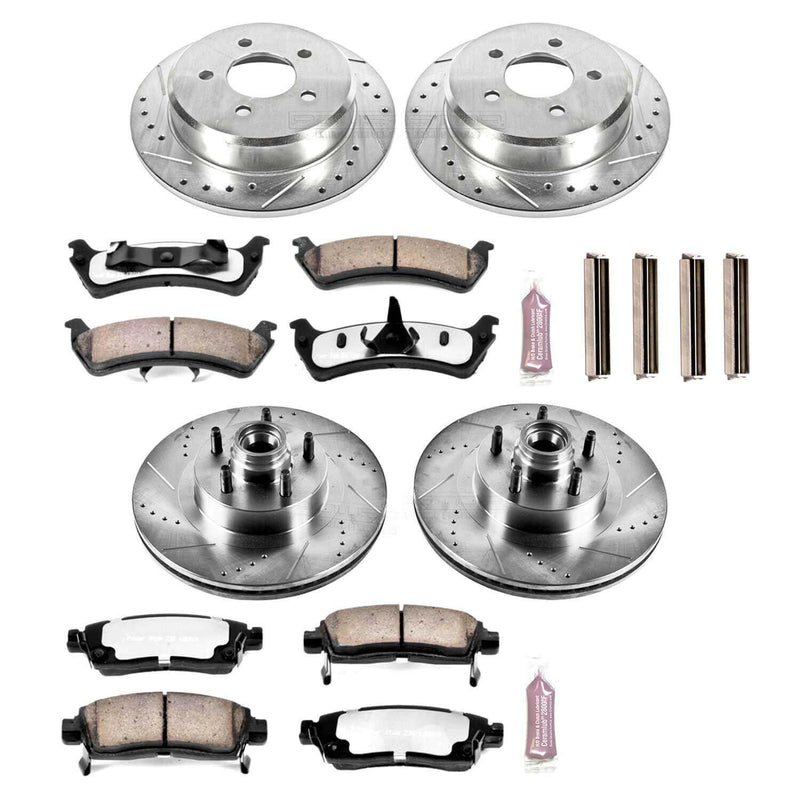 Power Stop K4356-36 Z36 Severe-Duty Truck And Tow 1-Click Brake Kit (Front And Rear) for 2001-2002 Ford Explorer Sport product image