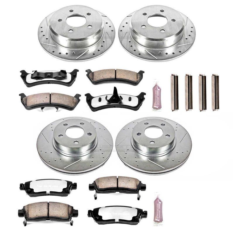 Power Stop K4357-36 Z36 Severe-Duty Truck And Tow 1-Click Brake Kit (Front And Rear) for 2001-2002 Ford Explorer Sport 4 product image