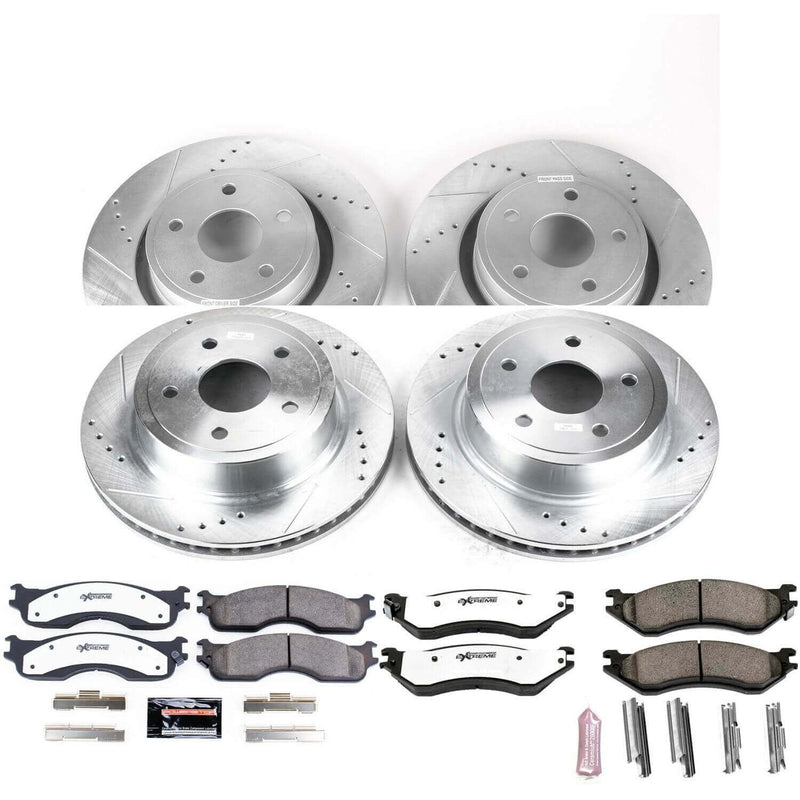 Power Stop K4385-36 Z36 Severe-Duty Truck And Tow 1-Click Front And Rear Brake Kit for 2004 Dodge RAM 1500 SRT-10 product image