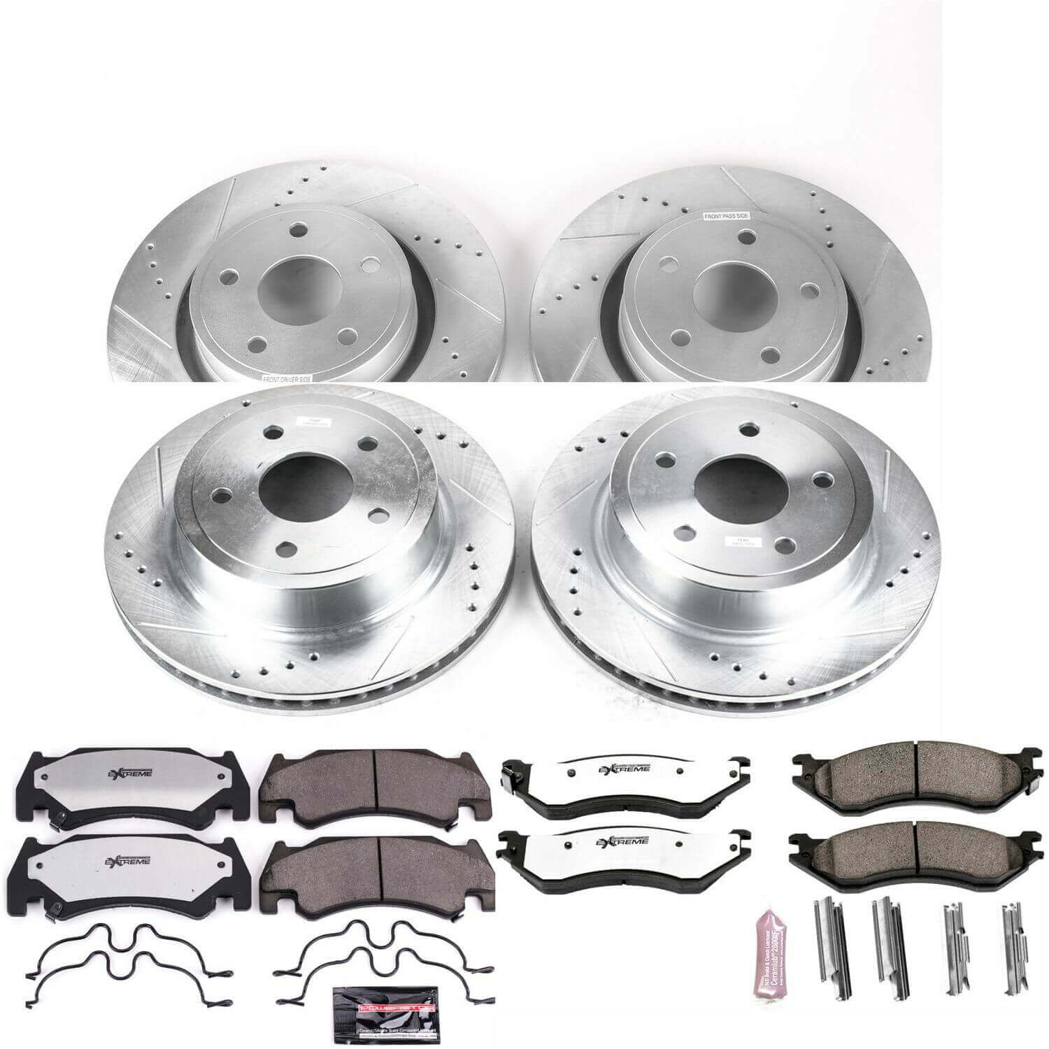 Power Stop K4386-36 Z36 Severe-Duty Truck And Tow 1-Click Front And Rear Brake Kit for 2005-2006 Dodge Ram 1500 SRT-10 product image