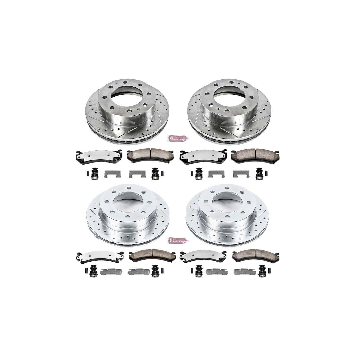 Power Stop K4423-36 Z36 Severe-Duty Truck And Tow 1-Click Brake Kit (Front And Rear) for 2004 Chevrolet Silverado 2500 Hd product image
