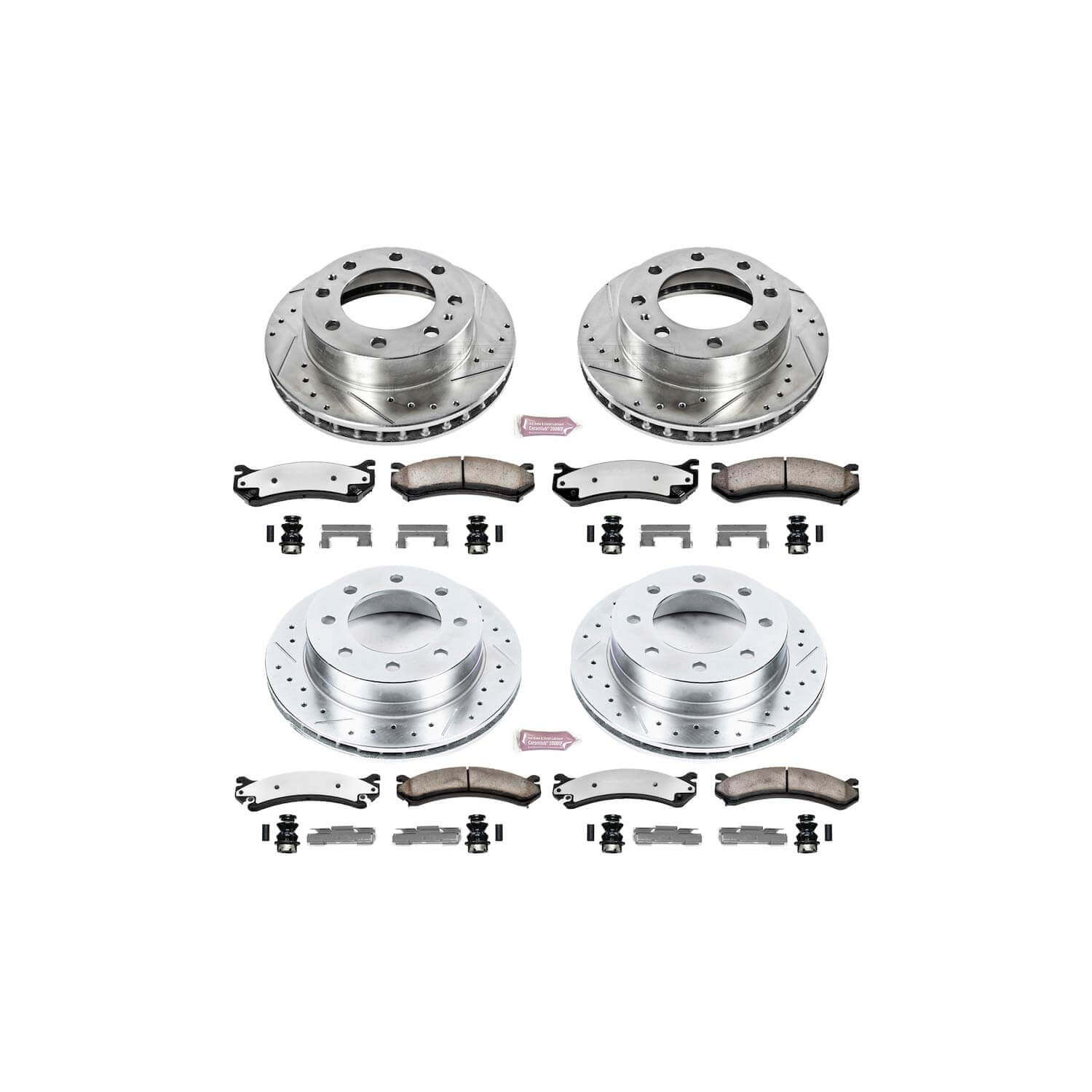 Power Stop K4426-36 Z36 Severe-Duty Truck And Tow 1-Click Brake Kit (Front And Rear) for 2003-2005 Chevrolet Silverado 1500 Hd product image