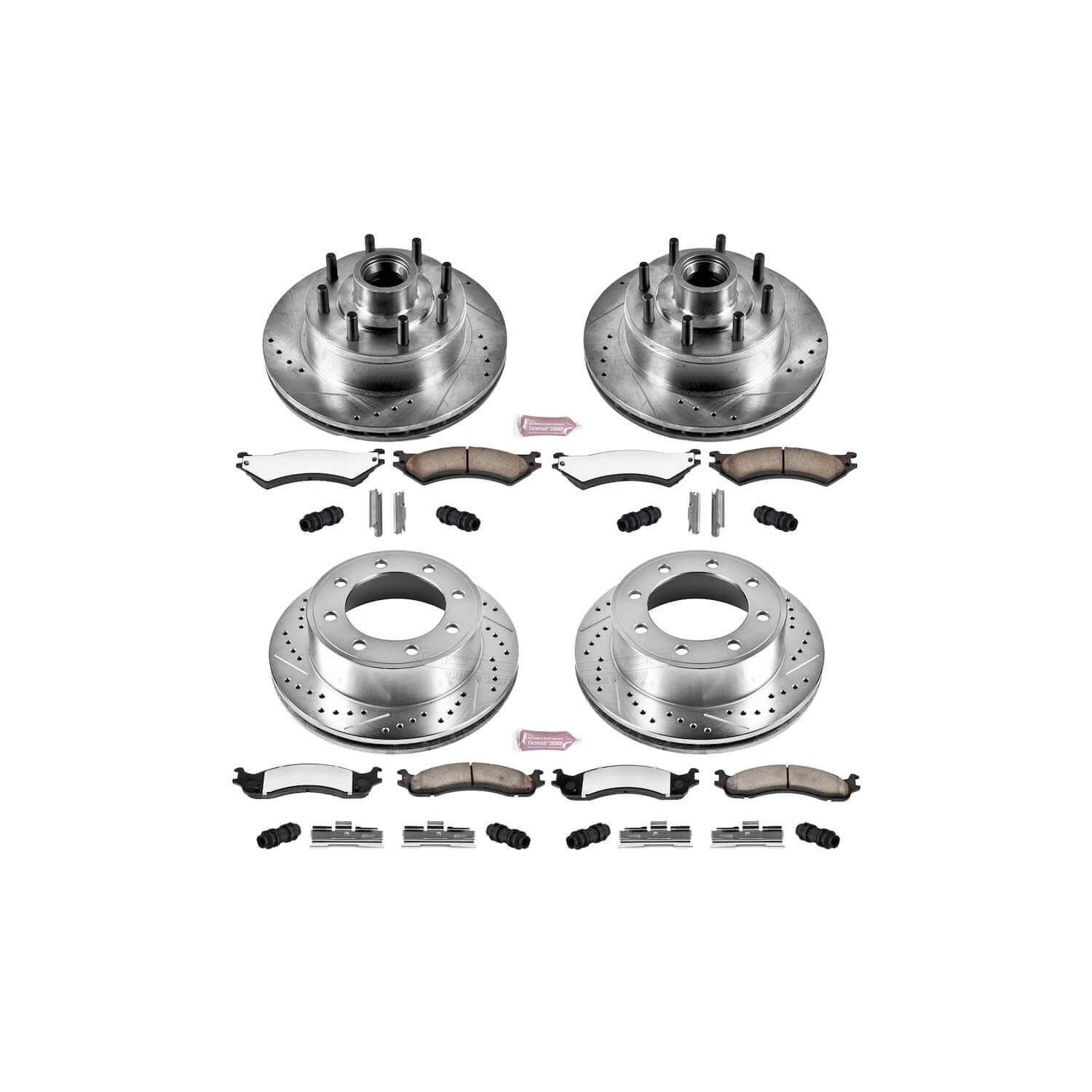 Power Stop K4434-36 Z36 Severe-Duty Truck And Tow 1-Click Brake Kit (Front And Rear) for 1999-2007 Ford E-150 product image