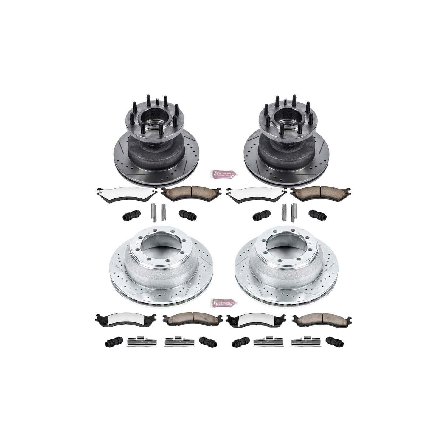 Power Stop K4435-36 Z36 Severe-Duty Truck And Tow 1-Click Brake Kit (Front And Rear) for 1999-2007 Ford E-350 Club Wagon product image