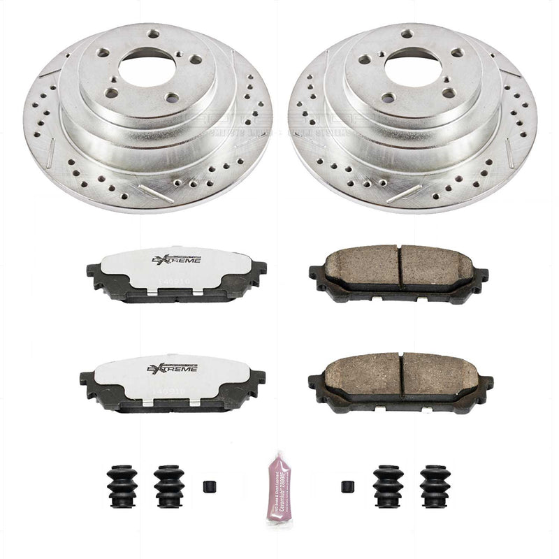 Power Stop K447-26 Z26 Extreme Street Warrior 1-Click Brake Kit (Rear) for 2003-2008 Saab 9-2X product image