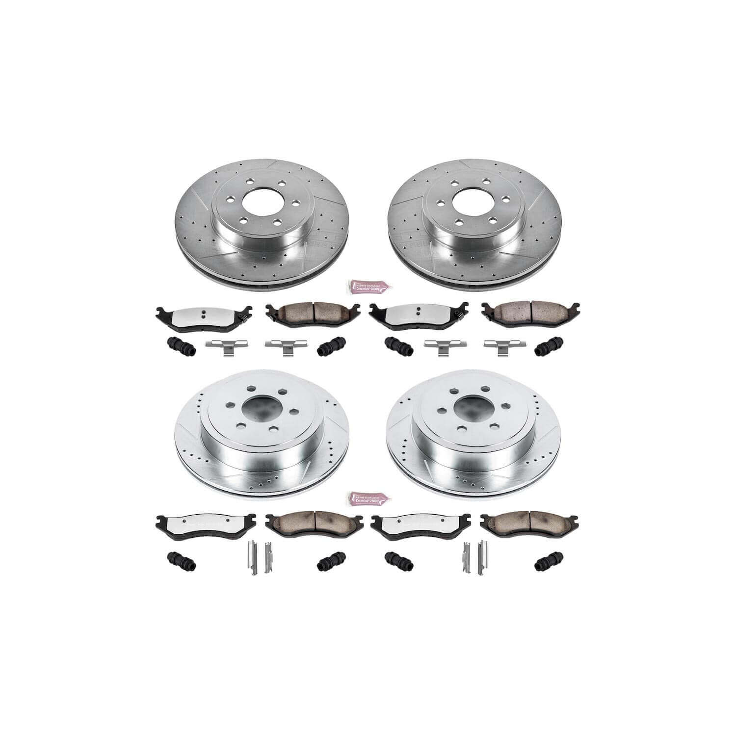 Power Stop K4471-36 Z36 Severe-Duty Truck And Tow 1-Click Brake Kit (Front And Rear) for 2003 Dodge Durango product image