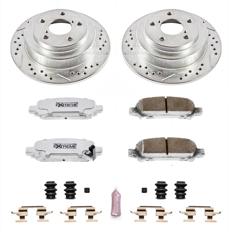 Power Stop K449-26 Z26 Extreme Street Warrior 1-Click Brake Kit (Rear) for 1998-2003 Subaru Forester - product image