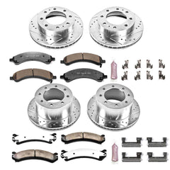 Power Stop K4528-36 Z36 Severe-Duty Truck And Tow 1-Click Brake Kit (Front And Rear) for 2003-2008 Chevrolet Express 3500 product image