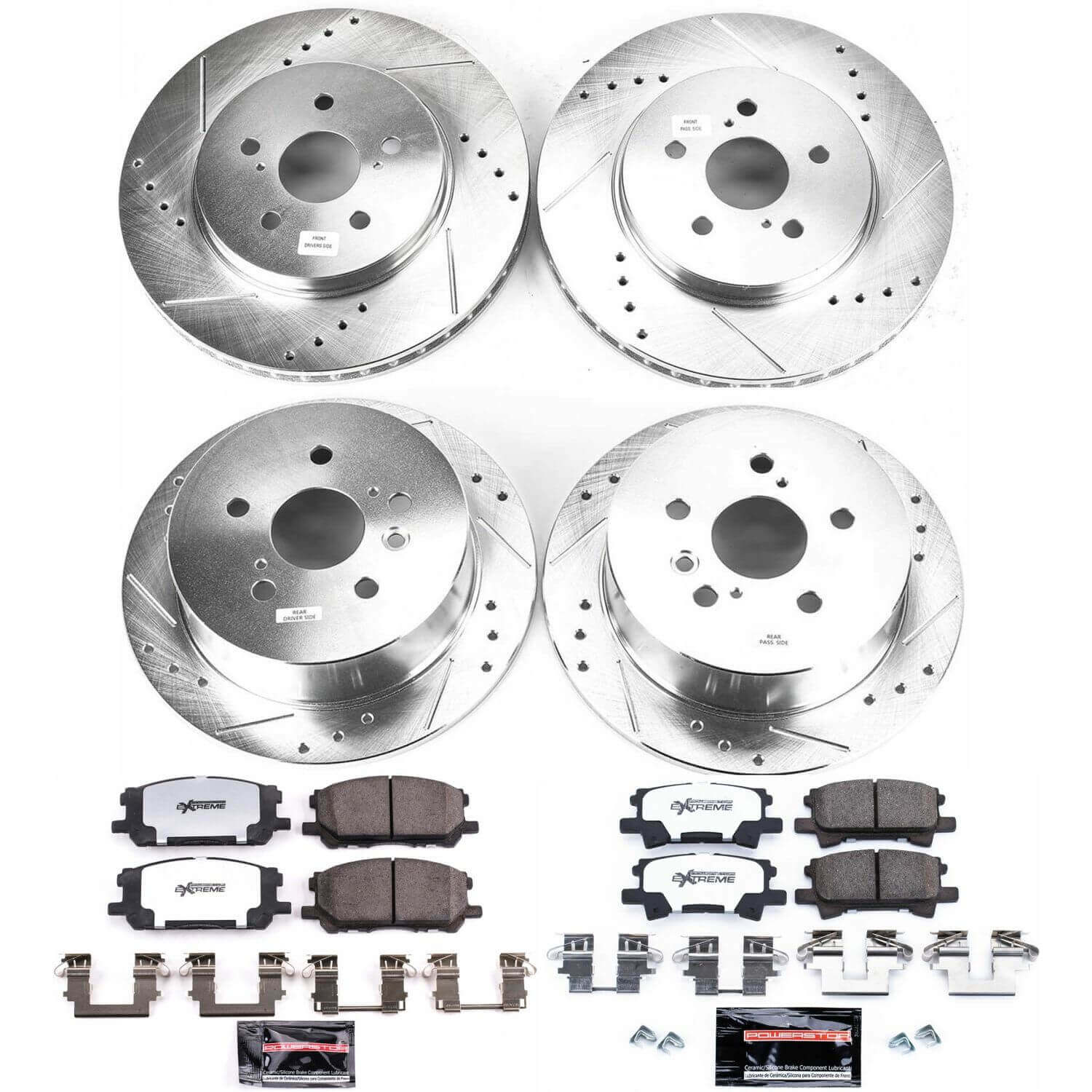 Power Stop K4530-36 Z36 Severe-Duty Truck And Tow 1-Click Front And Rear Brake Kit for 2004-2009 Lexus RX330 product image
