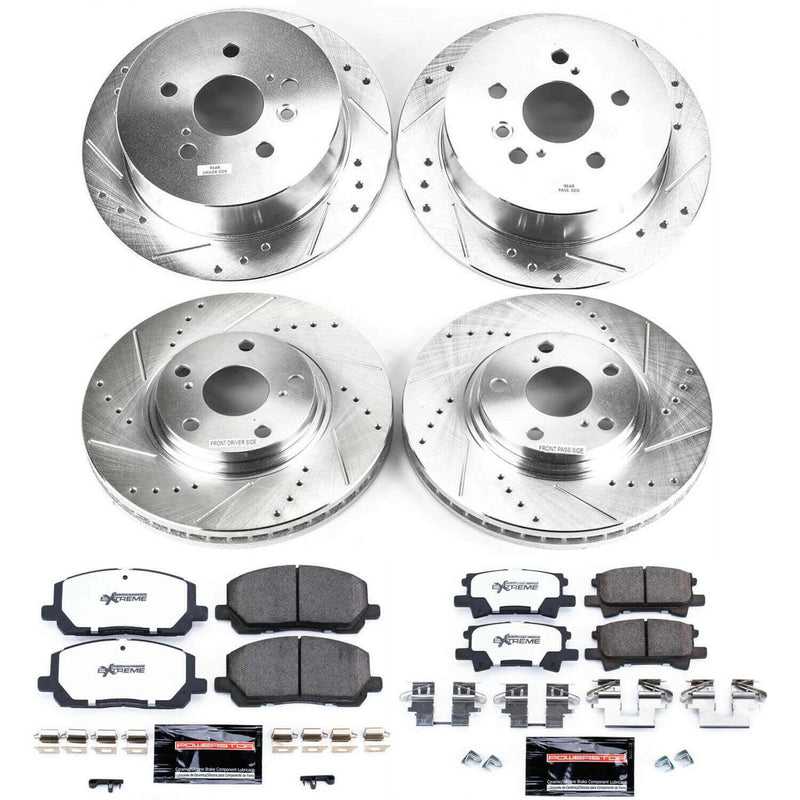 Power Stop K4531-36 Z36 Severe-Duty Truck And Tow 1-Click Front And Rear Brake Kit for 2004-2007 Toyota Highlander product image