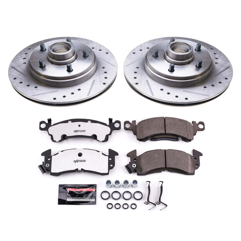 Power Stop K4535-26 Z26 Street Warrior 1-Click Front Pad And Rotor Kit for 1985-1989 Buick Electra Rear Wheel Drive product image