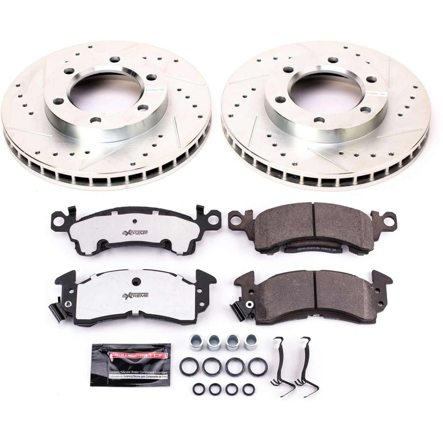 Power Stop K4537-26 Front Z26 Street Warrior 1-Click Pad And Rotor Kit for 1971-1974 Chevrolet Blazer 4 Wheel Drive product image