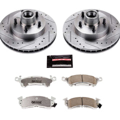 Power Stop K4539-26 Z26 Street Warrior 1-Click Drilled And Slotted Front Brake Kit for 1970-1996 Buick Centurion product image