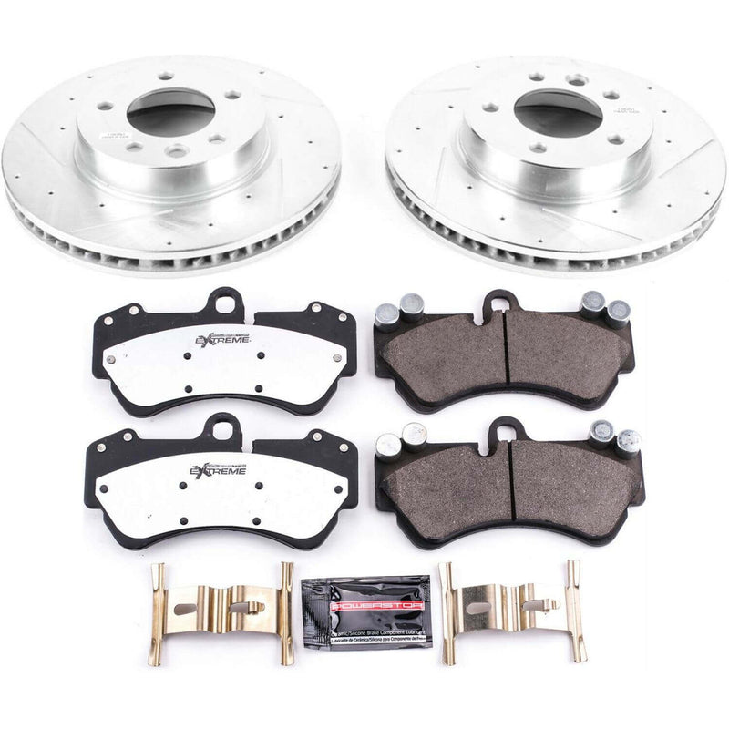 Power Stop K4554-26 Z26 Street Warrior 1-Click Front Brake Kit for 2003-2010 Porsche Cayenne product image