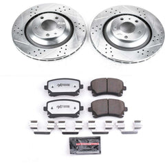 Power Stop K4567-26 Z26 Street Warrior 1-Click Rear Brake Kit for 2005-2011 Audi A6 product image
