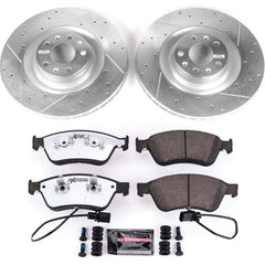Power Stop K4570-26 Z26 Street Warrior 1-Click Front Brake Kit for 2003-2010 Audi A8 product image