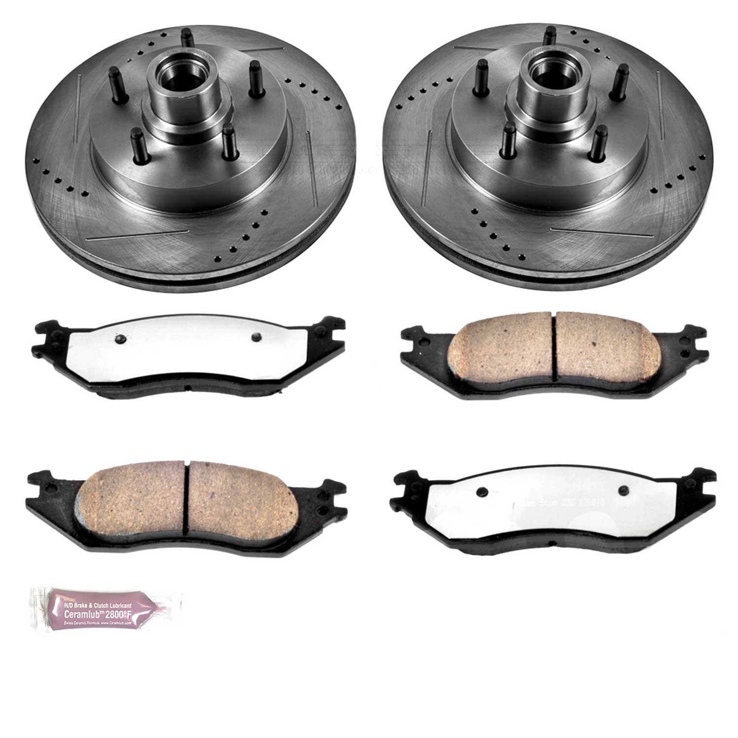 Power Stop K4578-36 Z36 Severe-Duty Truck And Tow 1-Click Brake Kit (Front) for 2004-2006 Ford E-150 product image