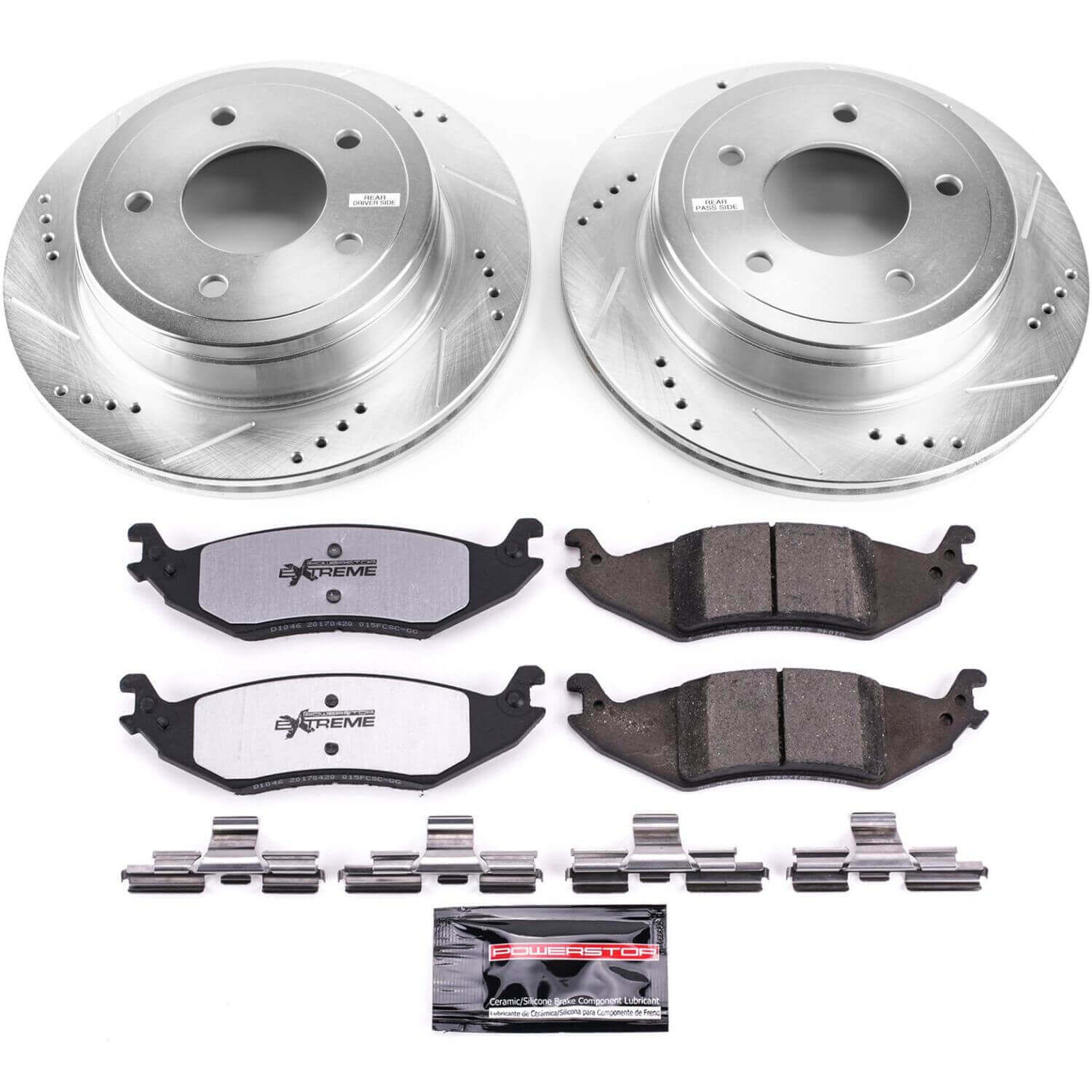 Power Stop K4579-36 Z36 Severe-Duty Truck And Tow 1-Click Rear Brake Kit for 2004-2006 Ford E-150 product image