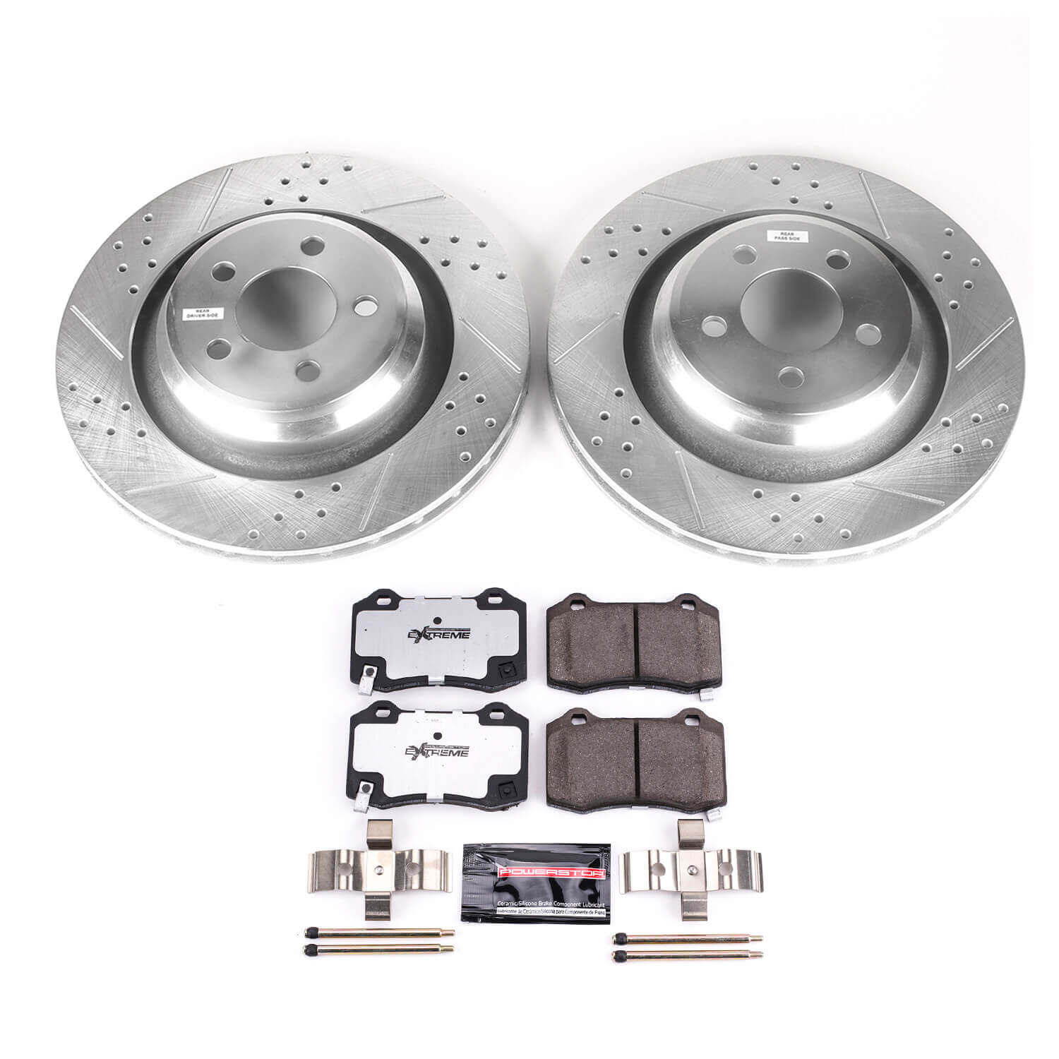 Power Stop K4583-26 Z26 Extreme Street Warrior 1-Click Brake Kit (Rear) for 2005-2023 Chrysler 300 product image