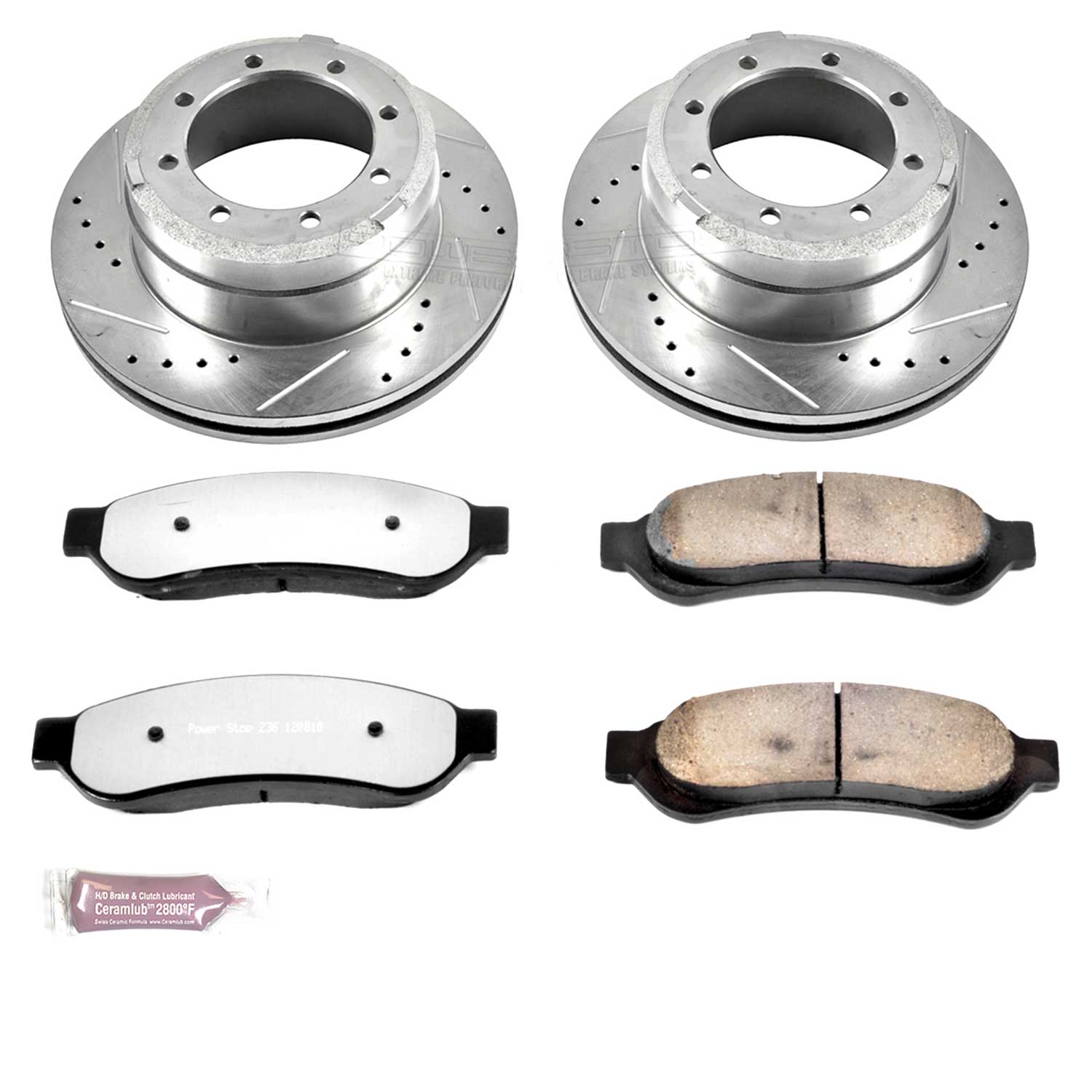 Power Stop K4593-36 Z36 Severe-Duty Truck And Tow 1-Click Brake Kit (Rear) for 2005-2010 Ford F-350 Super Duty product image