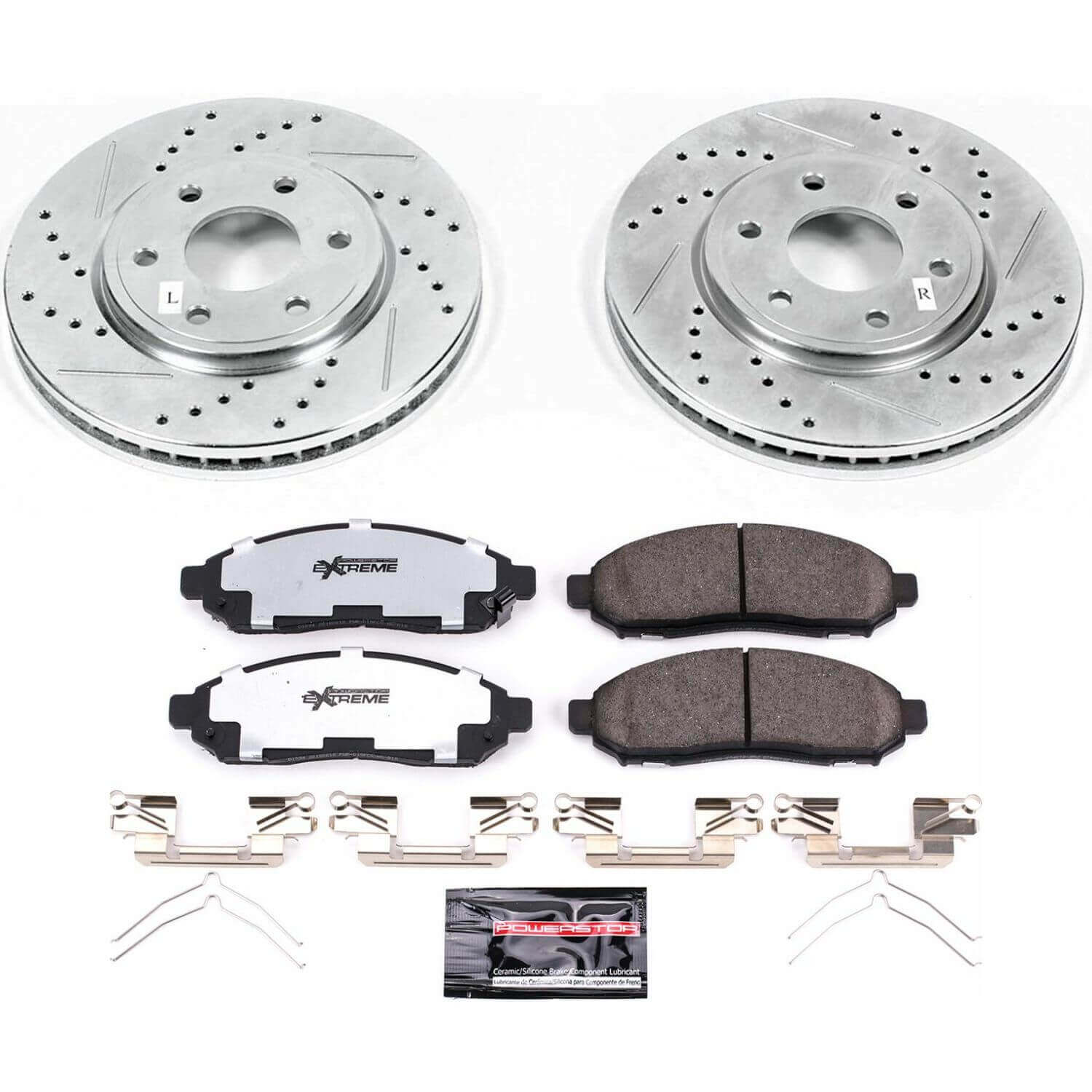 Power Stop K4611-36 Z36 Severe-Duty Truck And Tow 1-Click Front Brake Kit for 2005-2015 Nissan Frontier product image