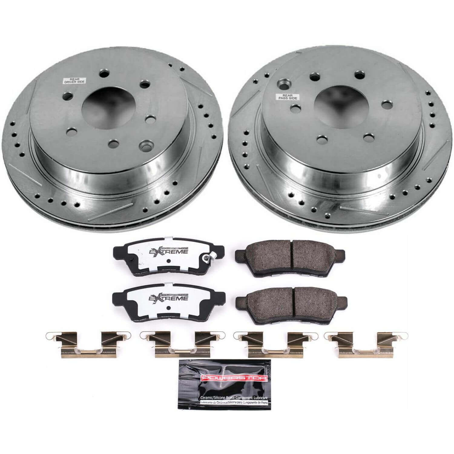 Power Stop K4621-36 Z36 Severe-Duty Truck And Tow 1-Click Rear Brake Kit for 2005-2024 Nissan Frontier product image