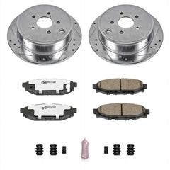 Power Stop K4631-26 Z26 Extreme Street Warrior 1-Click Brake Kit (Rear) for 2008-2016 Subaru Brz product image