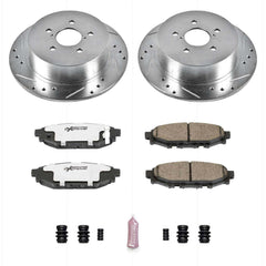 Power Stop K4632-26 Z26 Extreme Street Warrior 1-Click Brake Kit (Rear) for 2005-2009 Subaru Legacy I product image