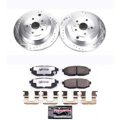 Power Stop K4645-26 Z26 Street Warrior 1-Click Rear Brake Kit for 2006-2014 Subaru B9 Tribeca product image