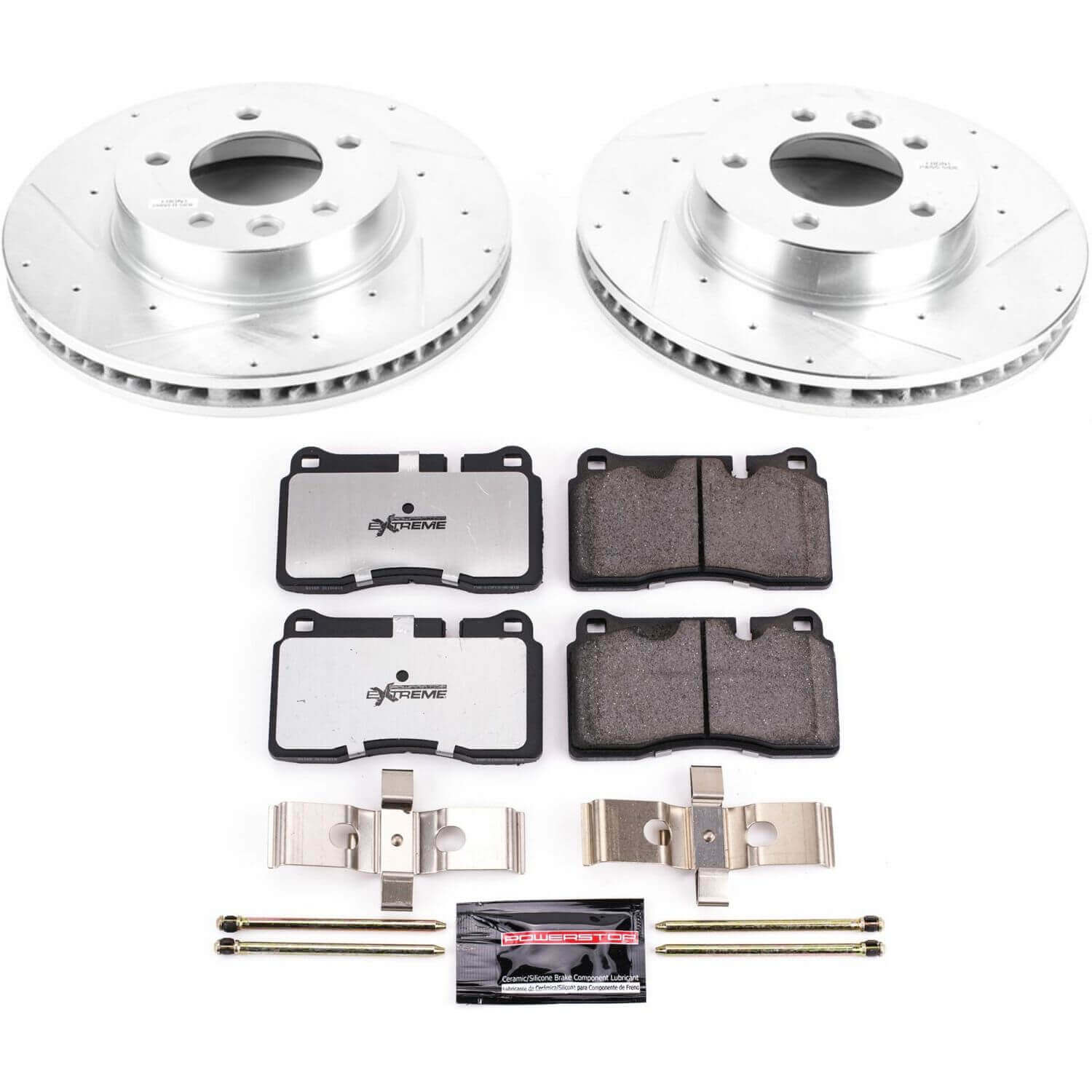 Power Stop K4656-26 Z26 Street Warrior 1-Click Front Brake Kit for 2006-2008 Volkswagen Touareg Base product image