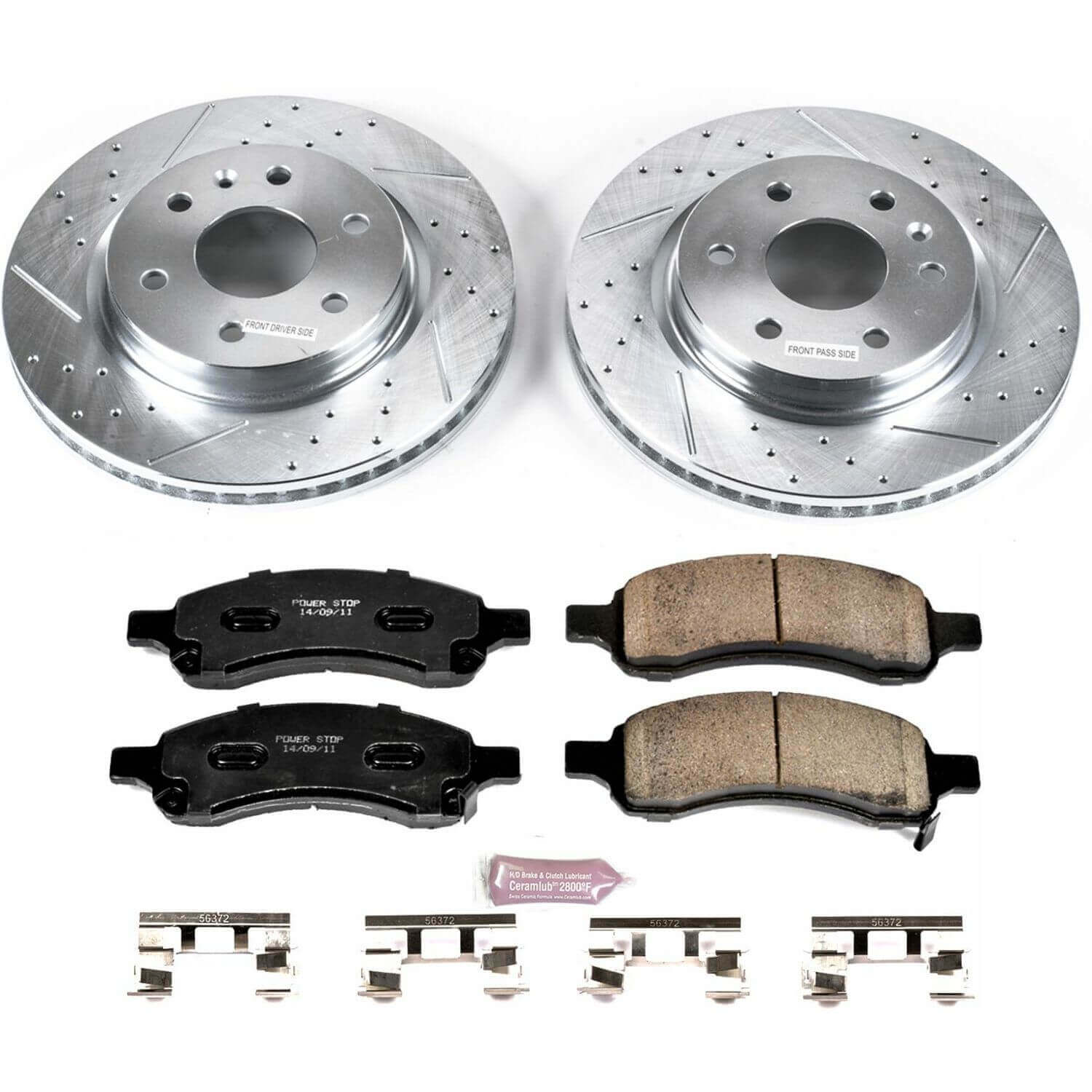 Power Stop K4657-36 Z36 Severe-Duty Truck And Tow 1-Click Brake Kit (Front) for 2007-2017 Buick Enclave product image