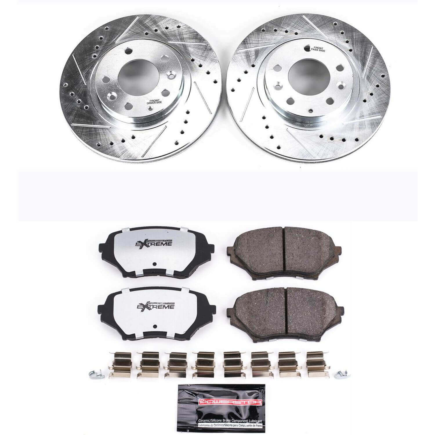 Power Stop K4659-26 Z26 Street Warrior 1-Click Front Brake Kit for 2006-2015 Mazda Miata / MX-5 product image
