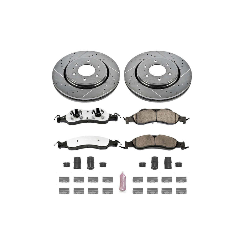 Power Stop K4682-36 Z36 Severe-Duty Truck And Tow 1-Click Brake Kit (Front) for 2007-2009 Ford Expedition product image