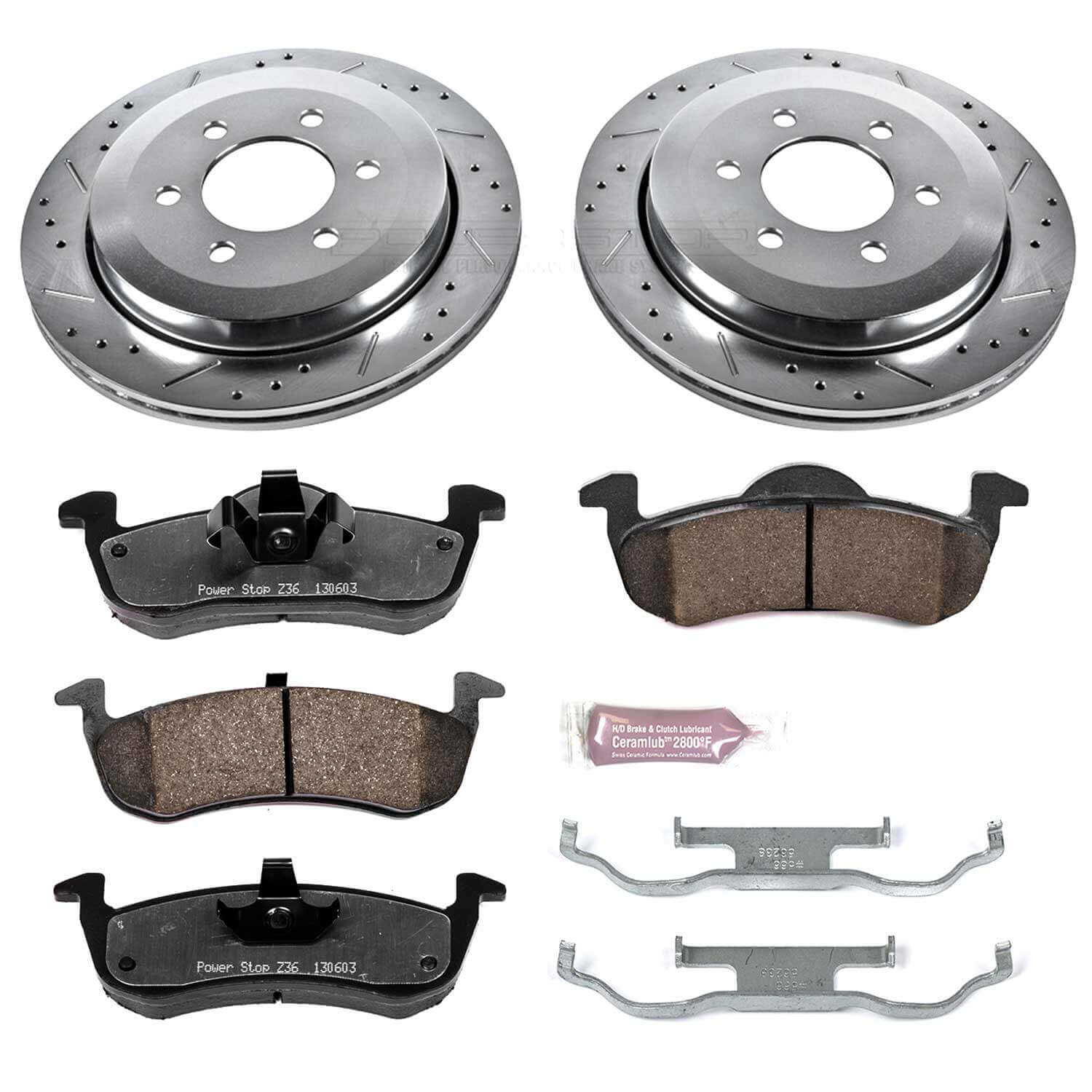 Power Stop K4683-36 Z36 Severe-Duty Truck And Tow 1-Click Brake Kit (Rear) for 2007-2017 Ford Expedition product image