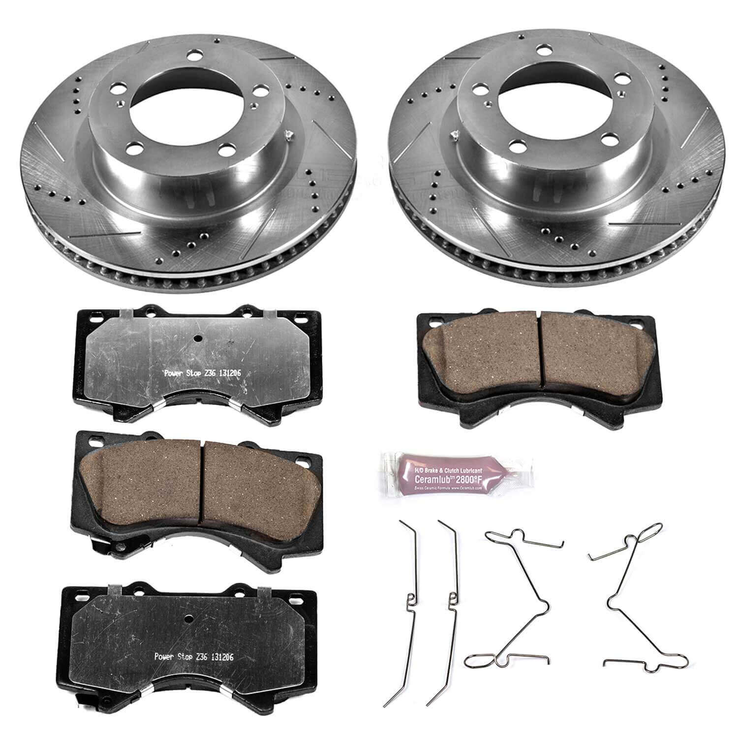 Power Stop K4696-36 Z36 Severe-Duty Truck And Tow 1-Click Brake Kit (Front) for 2008-2015 Lexus LX570 product image