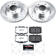 Power Stop K470-26 Z26 Street Warrior 1-Click Front Brake Kit for 1986-1991 Mazda RX-7 product image