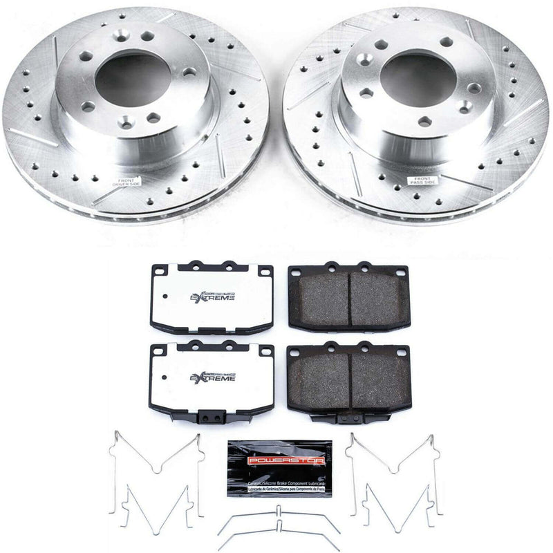 Power Stop K470-26 Z26 Street Warrior 1-Click Front Brake Kit for 1986-1991 Mazda RX-7 product image