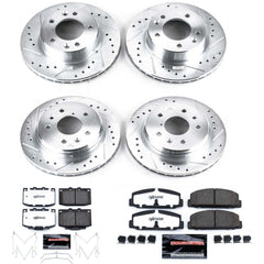 Power Stop K471-26 Z26 Street Warrior 1-Click Front And Rear Brake Kit for 1986-1991 Mazda RX-7 product image