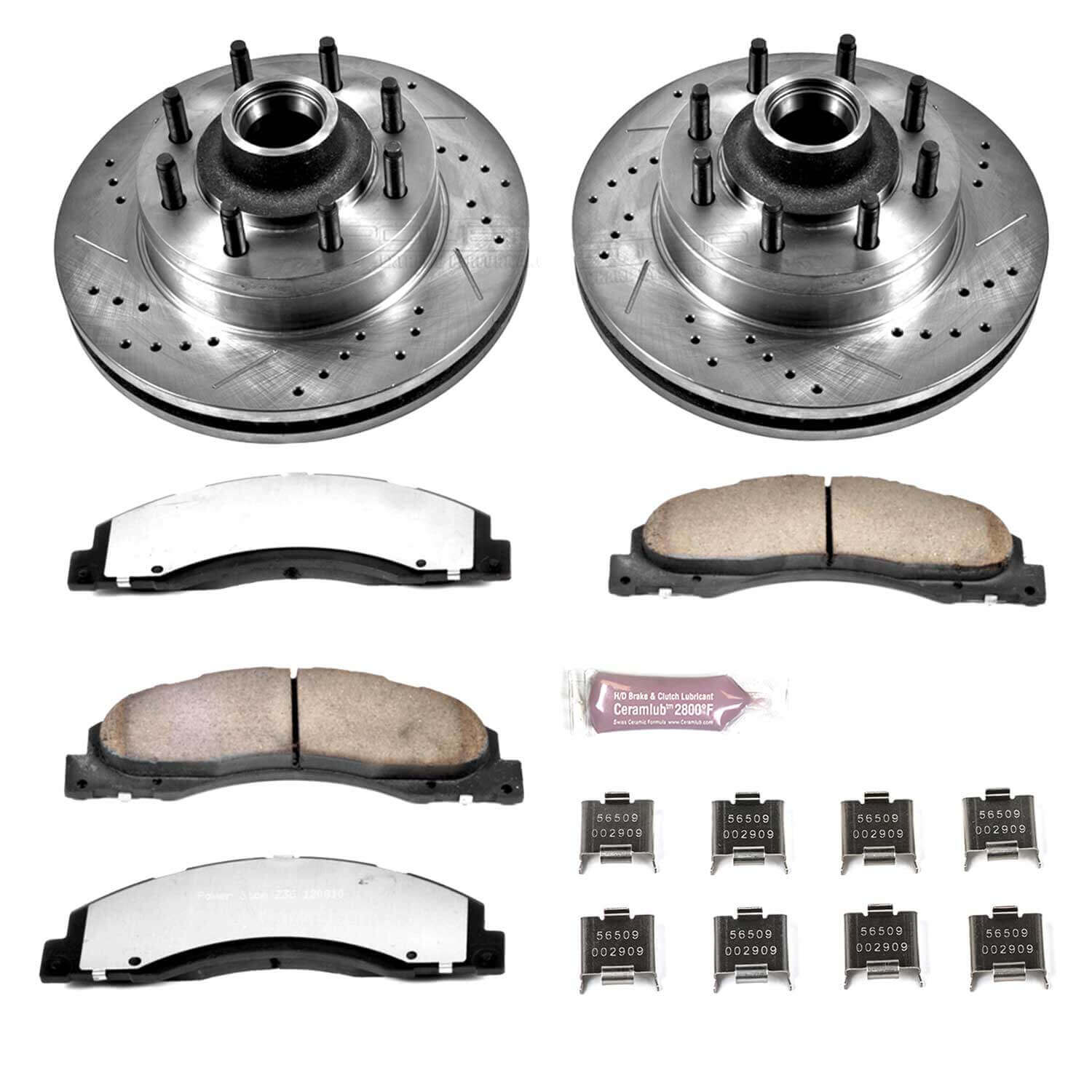 Power Stop K4716-36 Z36 Severe-Duty Truck And Tow 1-Click Brake Kit (Front) for 2008-2025 Ford E-150 product image