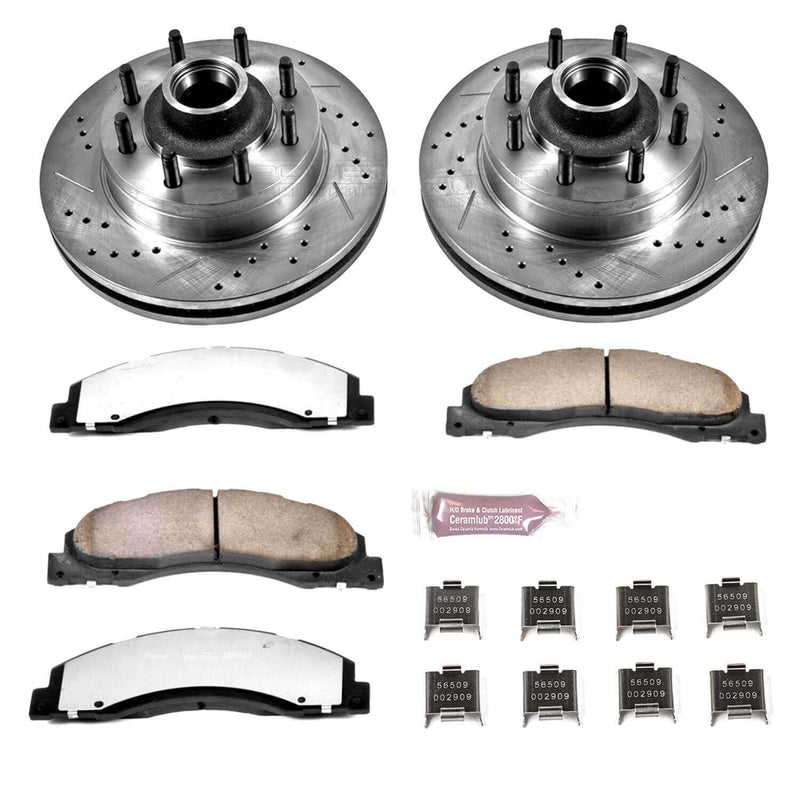 Power Stop K4716-36 Z36 Severe-Duty Truck And Tow 1-Click Brake Kit (Front) for 2008-2025 Ford E-150 product image