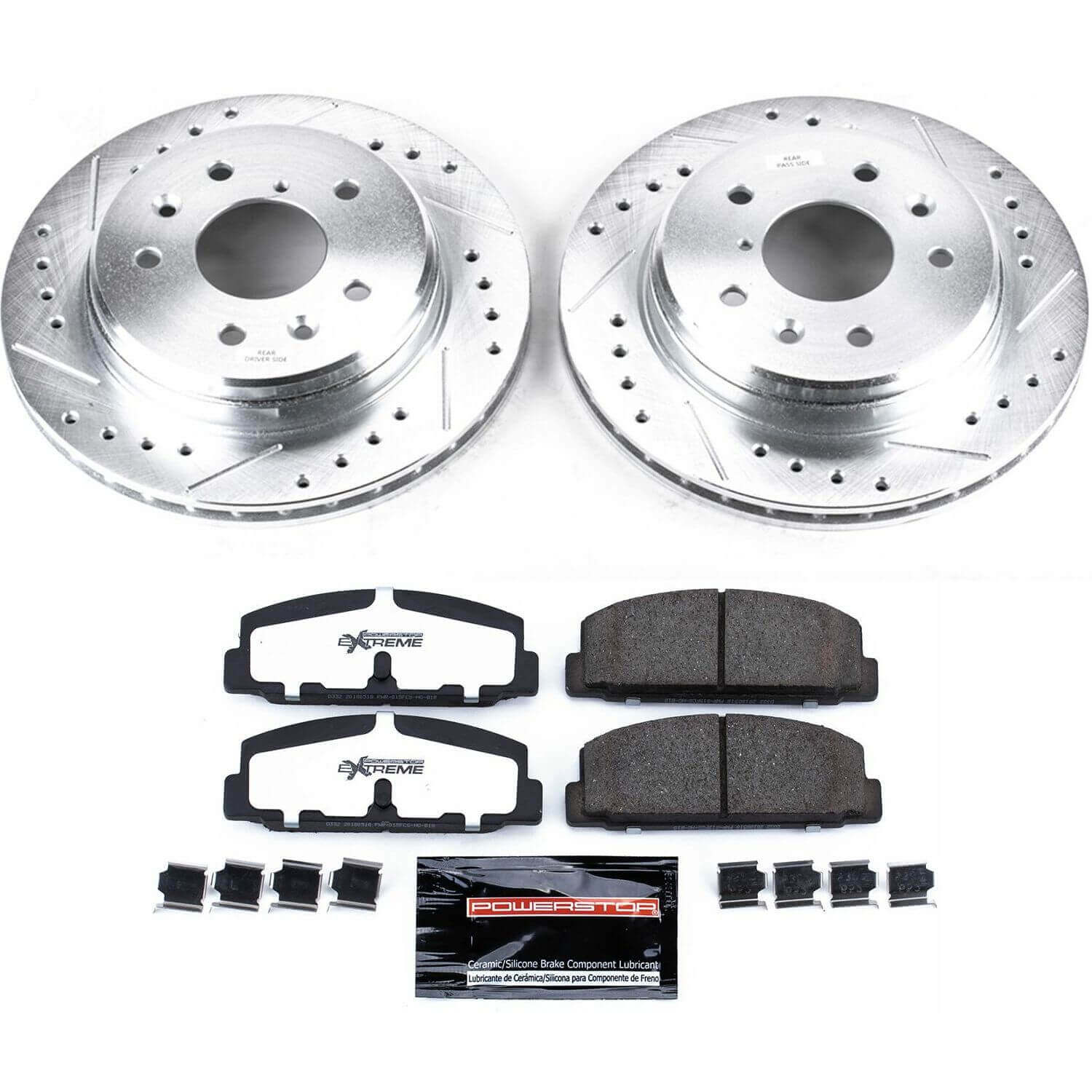 Power Stop K472-26 Z26 Street Warrior 1-Click Rear Brake Kit for 1986-1991 Mazda RX-7 product image